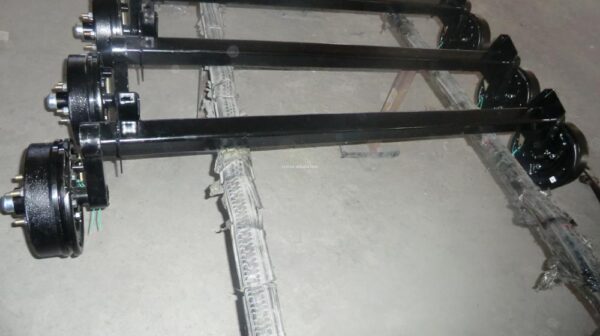 Eje completo con Suspensión a Caucho y Frenos Eléctrico 1250 kg - Image 5