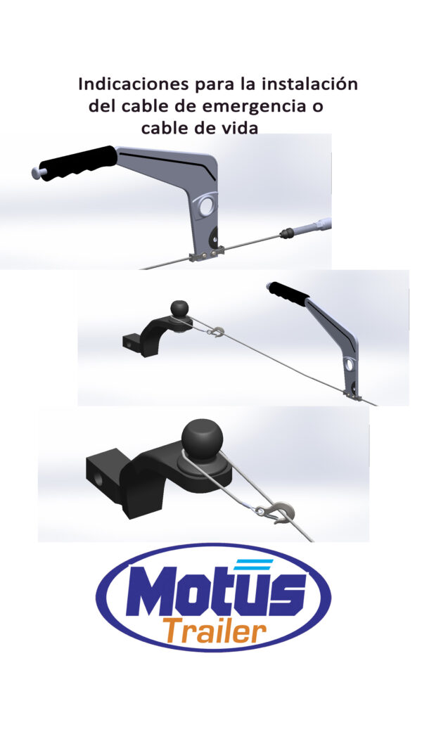Kit de Freno de Mano para Trailers con Cable de Emergencia - Image 2